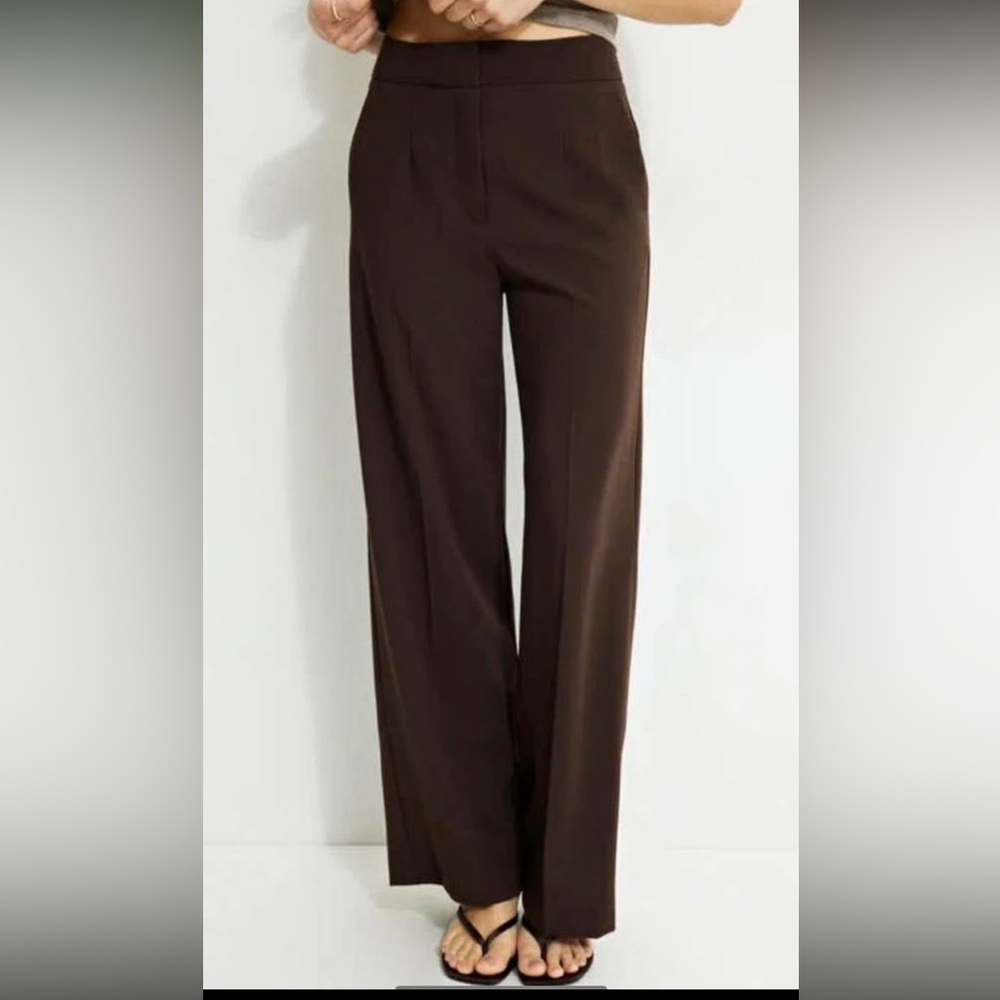 Dynamite Cherry Wide Leg Pants